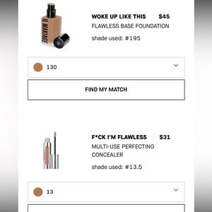 IL MAKIAGE Flawless Base Foundation-130 Woke up like this + multi-use CONCEALER